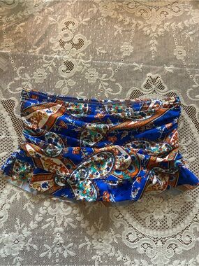 Royal Blue Paisley Swim skort size 14